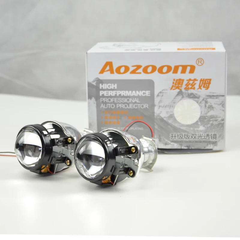 Aozoom Mini H1 1,8 дюймов WST Модифицированная HID Биксеноновая линза фара проектор высокая/низкая линза