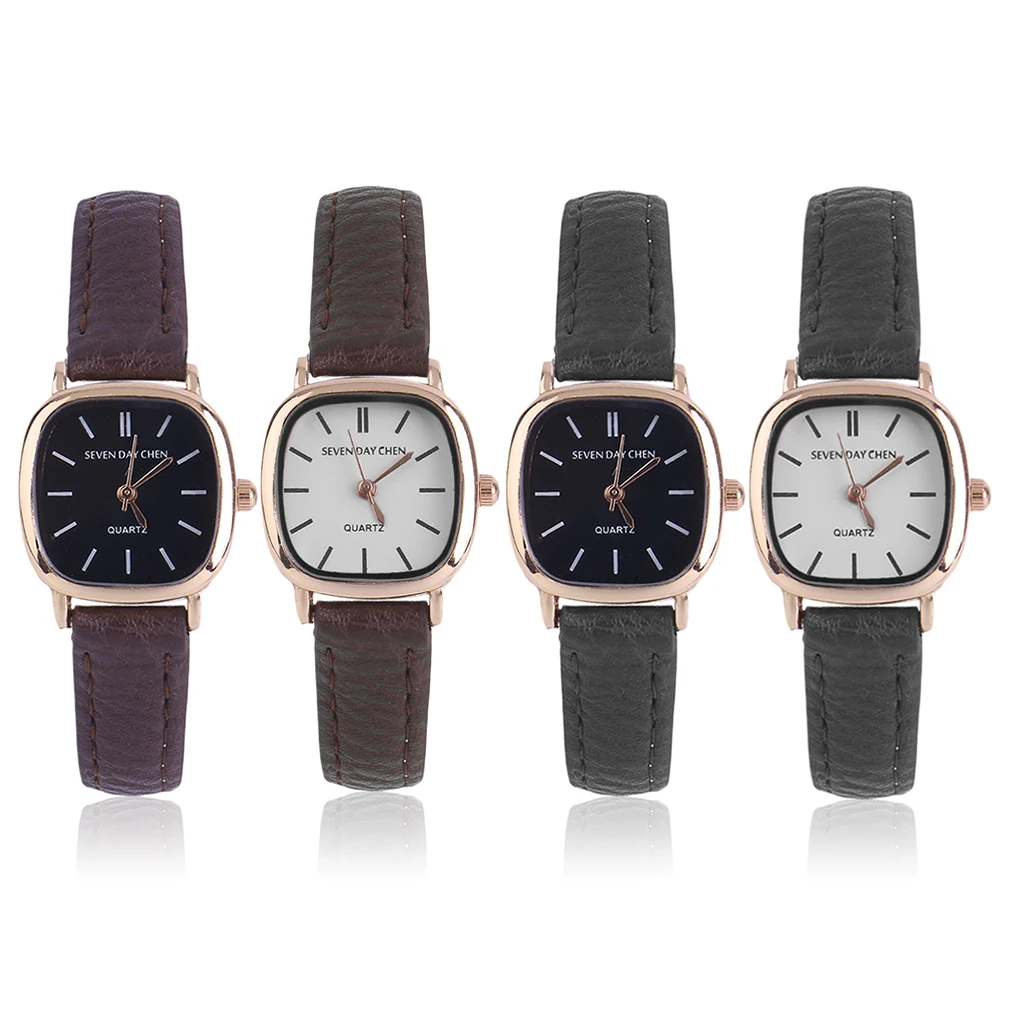 

OUTAD Vintage Ladies Small Dial Square Dress Watch Fashion Woman Quartz Thin Leather Wristwatch relogio feminino Female Watches