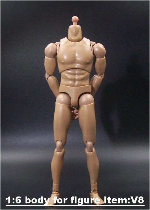 

1/6 Scale Male Nude Body Muscle Man soldier 12 Inche Body Action Figure Accessories DIY Movable
