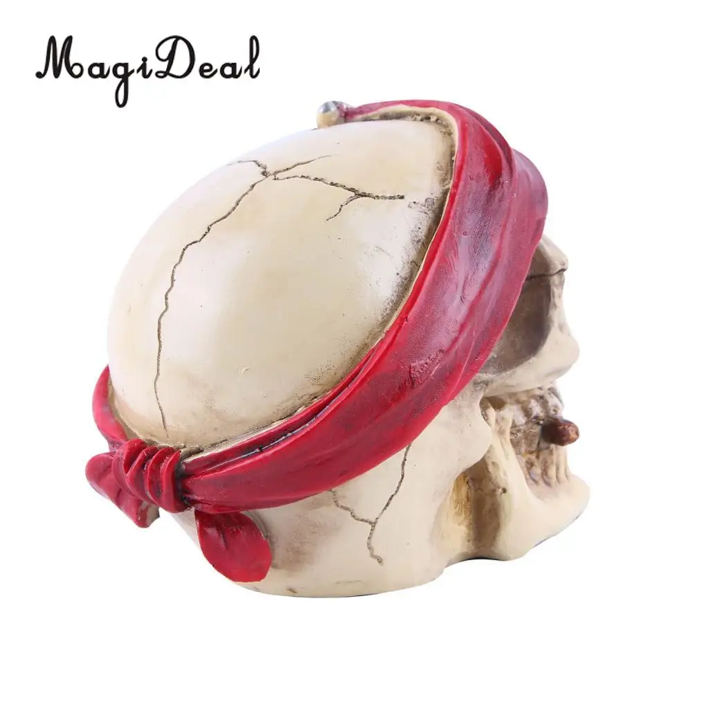 Collectable Resin Human Skull Skeleton Head for Desktop Shelf Display Decoration, 10 Styles