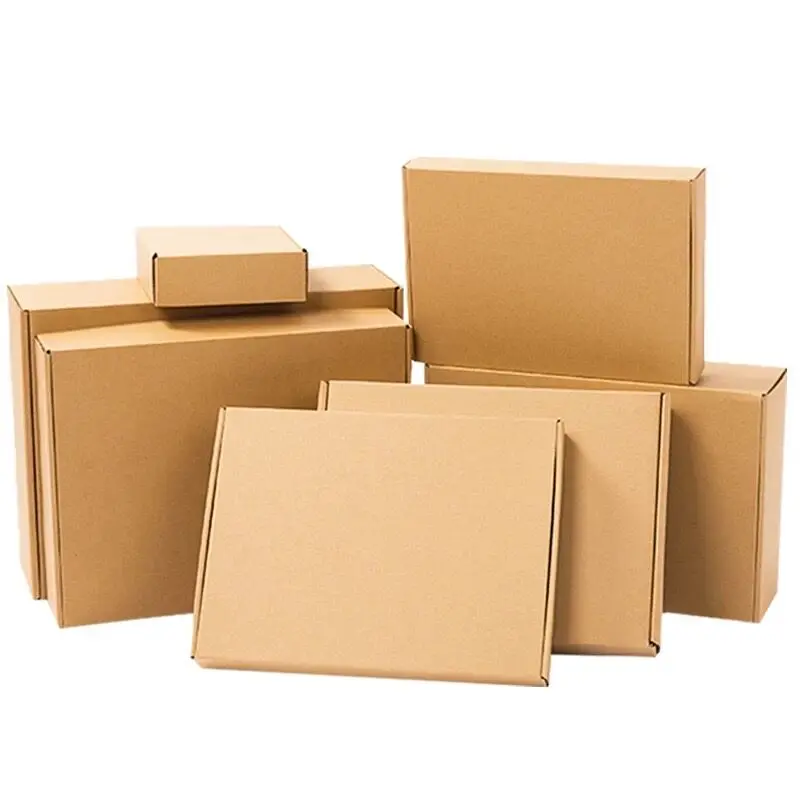 

5 Sizes 10pcs/lot Kraft Paper Bags Recyclable Gift Jewelry Food Bread Candy Packaging Shopping Party Package Mailing Box