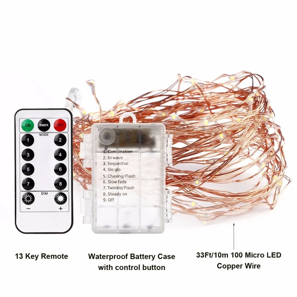 Remote battery box 100led 2