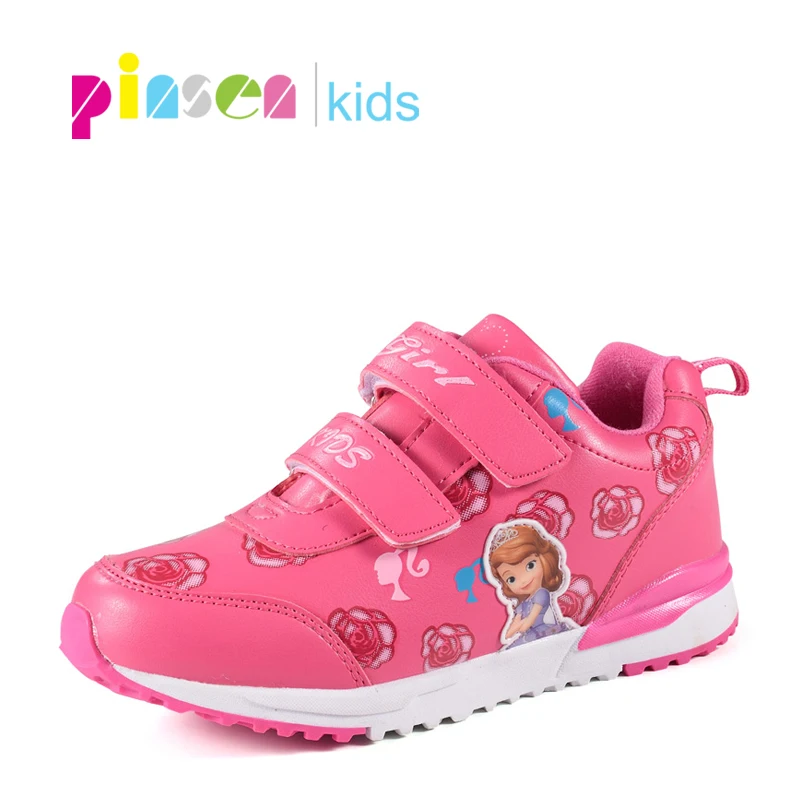 

2019 Winter Sneakers For Children Shoes Kids Sofia Princess Girls Shoes Fashion Casual Sport Running plush Shoes for Girls