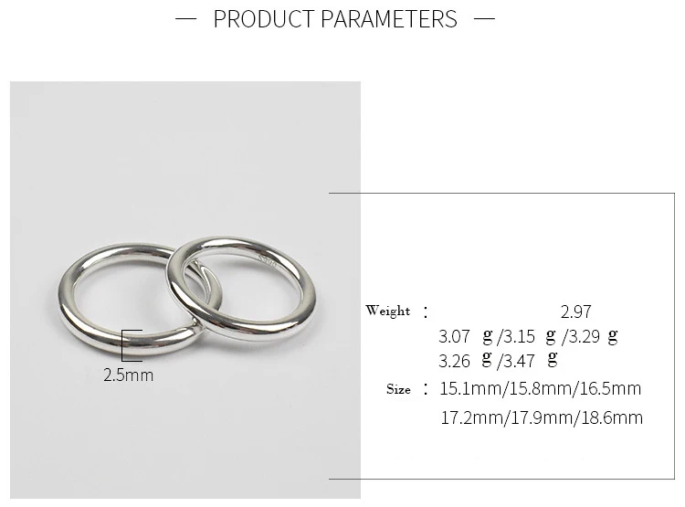 SHANICE Аутентичные ювелирные изделия из стерлингового серебра 990 пробы классические кольца для женщин подарок простой круг Япония Корея