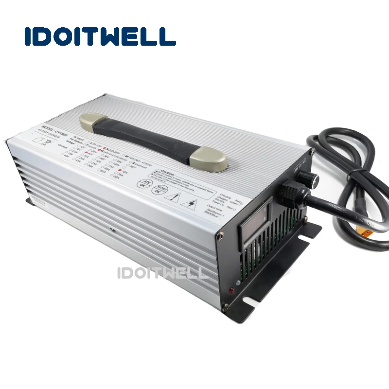 Professional Custom 60V lithium battery charger 67.2V 15A 10A 5A current adjustable charger for 60V 45AH 30AH 16S li ion battery