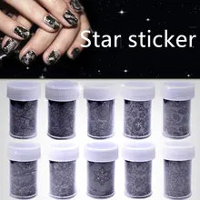 Y-XLWN Explosive models hot nail black lace star stickers nail stickers star paper Nail Sticker Y-XLWN Explosive models hot nail black lace star stickers nail stickers star paper Nail Sticker