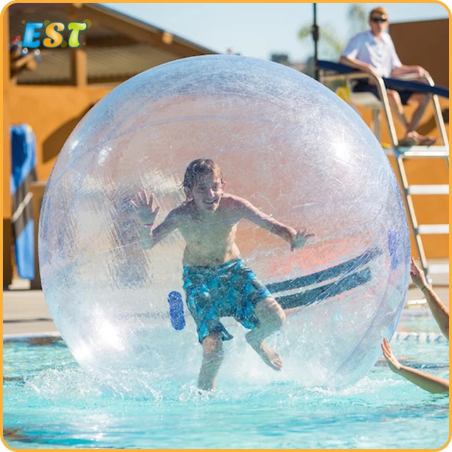 Promotional 2m 0.8mm PVC inflatable human size hamster ball / kids