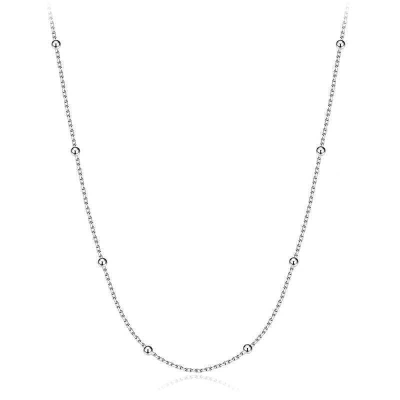 

2018 Bijoux Collares Mujer gargantilha Collier Femme New 925 Sterling Silver Women choker Silver Chain choker Necklace N47