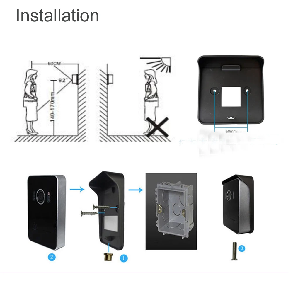 CUSAM wifi умный видео дверной звонок Домофон беспроводной дверной звонок 720P камера IR Vision датчик движения сигнализация разблокировка двухстороннее аудио