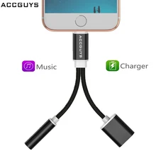 2 в 1 адаптер для IOS Phone to 3,5 наушники Jack зарядное устройство конвертер Aux аудио порт для iPhone X 8 7 plus iOS 11