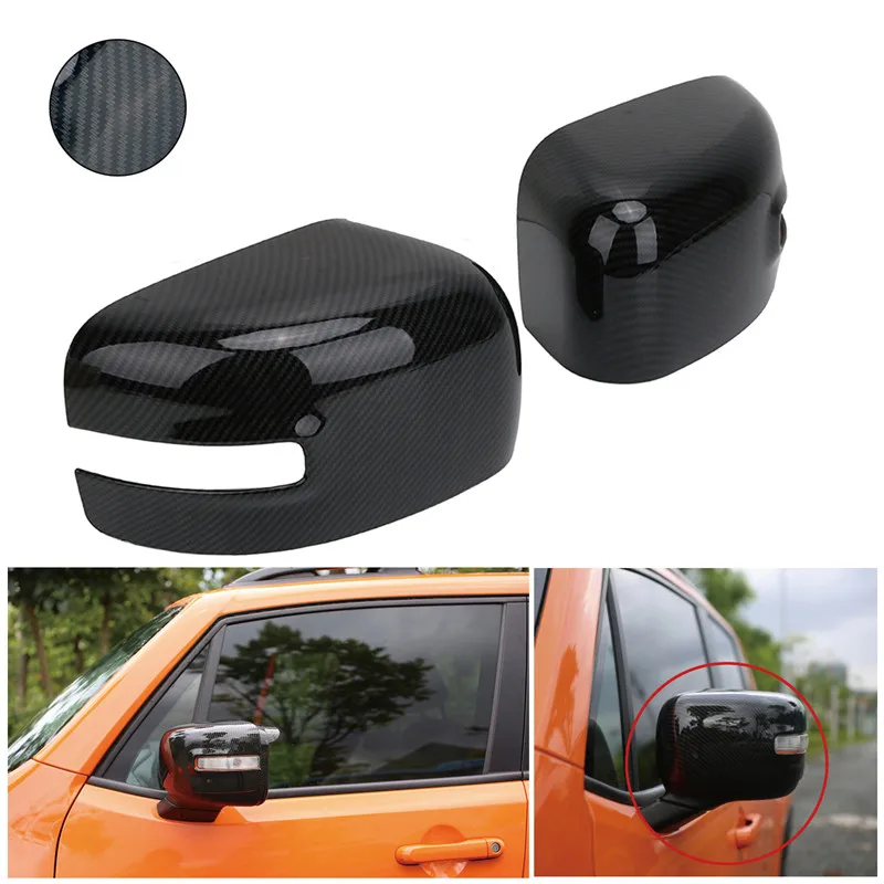 WISENGEAR автомобильное боковое зеркало заднего вида для Jeep Renegade аксессуары зеркало заднего вида накладки карбоновый черный/
