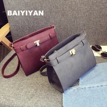 2016 Nouvelle Chute Mode Casual Femme Sac Petit Paquet Carré Simple Épaule Sac Messenger Sac avec porte-monnaie