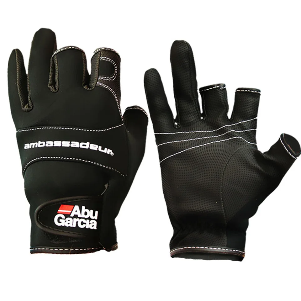 Перчатки для рыбалки, высококачественные перчатки Aub Garcia, удобные противоскользящие перчатки для рыбалки, спортивные перчатки для рыбалки