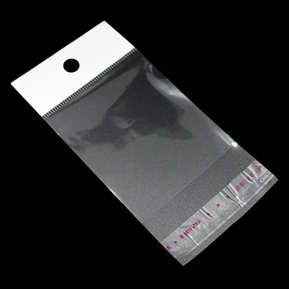 200Pcs/ Lot Self Adhesive Plastic Plastic Bag OPP Self Seal Poly Package Bags for Jewelry Crafts Wig Small Gift Storage Pouches 6