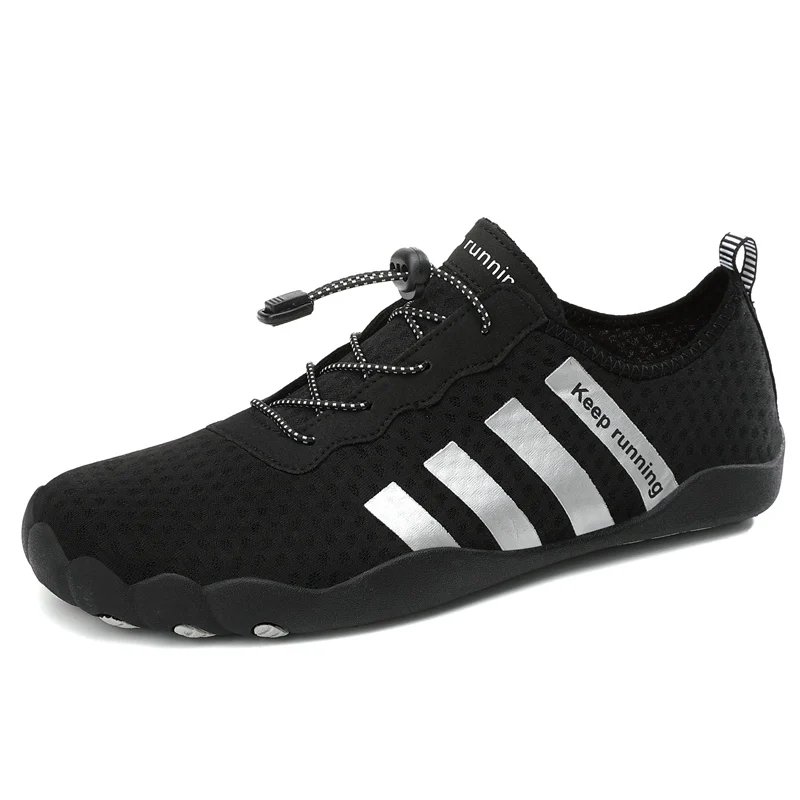 

2019 Men Woman Beach Summer Outdoor Wading Shoes Swimming Slipper On Surf Quick-Drying Aqua Shoes Skin Sock Striped Water Shoes