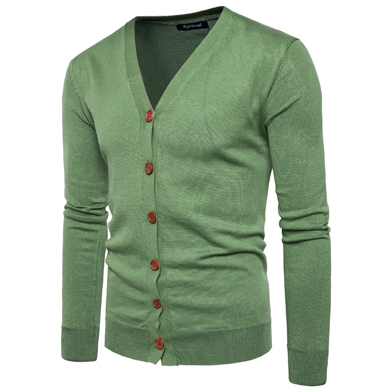 

2019 New Men Button Cardigans Sweaters Casual Men Solid Pullover V Collar Thick Cashmere Sweater Outerwear Clothing EU/US Size