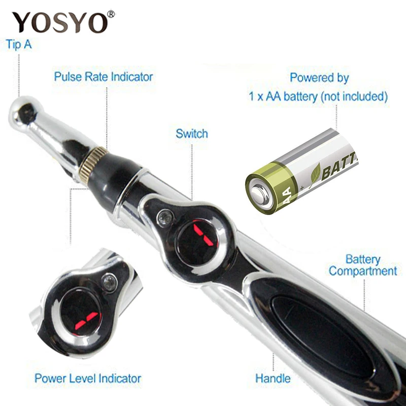 Professinal Electronic Acupuncture Pen Electric Meridians Laser Therapy Heal Massage Pen Meridian Energy Pen Relief Pain Tools