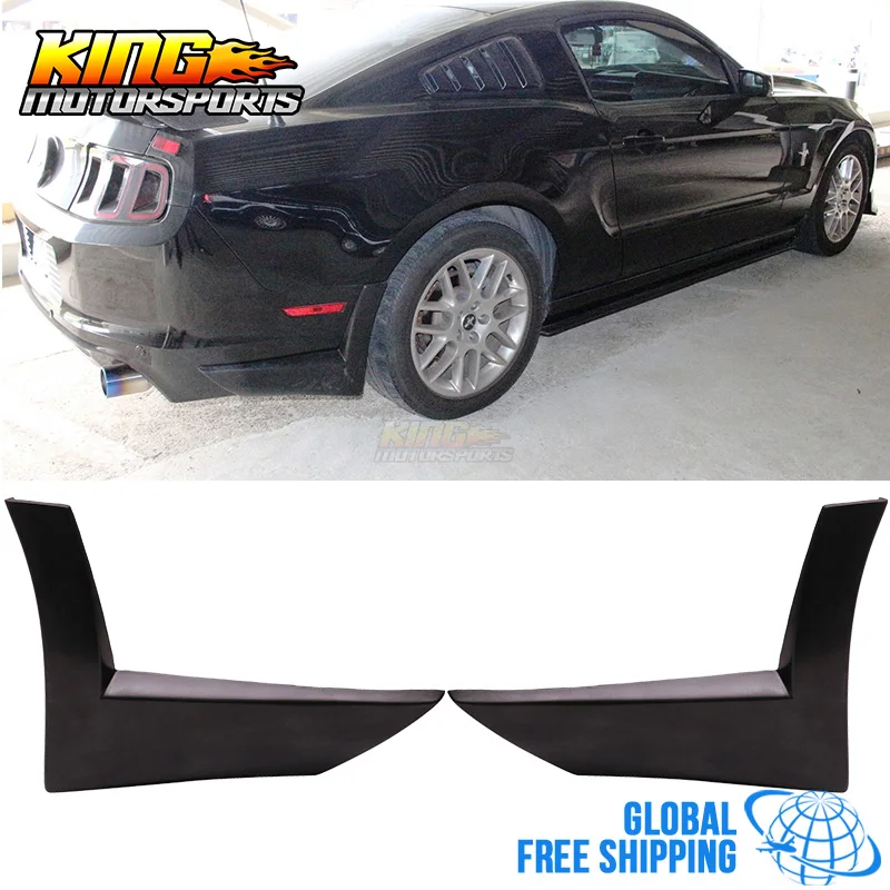 

For 13-14 Ford Mustang X Style 2PC Rear Bumper Lip Spoiler Apron - Urethane PU Global Free Shipping Worldwide