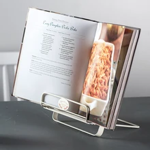 Металлическая железная стойка с подставкой настольная Складная стойка с меню Музыкальная подставка книжная полка журнальная стойка 17X19,5X4,5 см