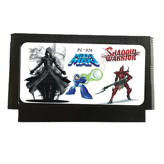 

9 in 1 with Shadow Warrior 1/2/3, Mega Man 1/2/3/4/5/6 60 Pins Game Cartridge for 8 Bit Game Console