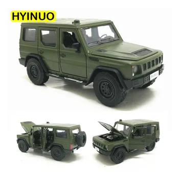 

15CM 1:32 Scale Metal Alloy Jeep Car Beiqi Warrior BJ80J Off Road SUV Pull Back Diecasts Vehicles Model Toys For Children Kids