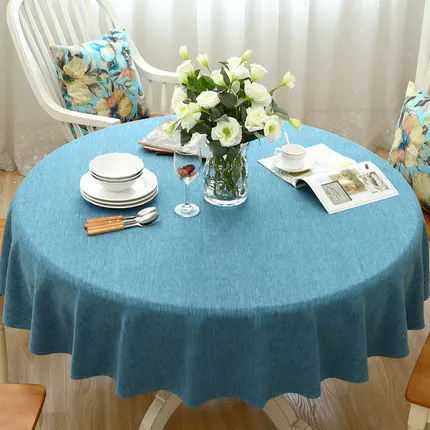 ZHUO MO Modern Decorative Table Cloth round tablecloth Home Kitchen Table Cloths Party Banquet Dining solid color Table Cover