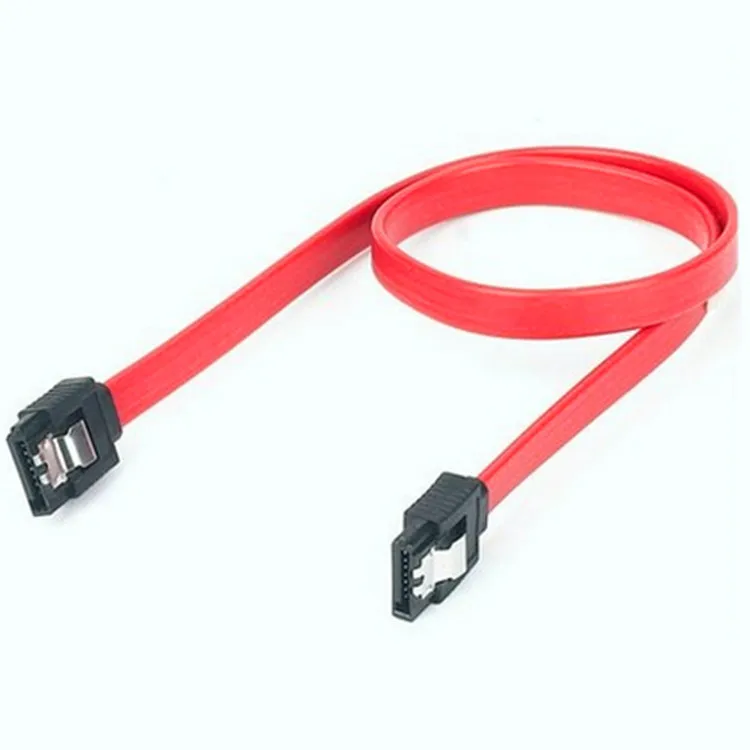 40cm Serial ATA SATA 2 RAID Data HDD Hard Drive Disk Signal Cables Yellow Red Straight High