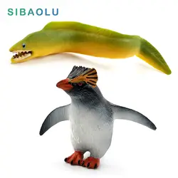 Моделирование небольшой морской угорь рыба Пингвин животных модель миниатюрный сад рисунок украшение дома аксессуары декора ПВХ фигурка