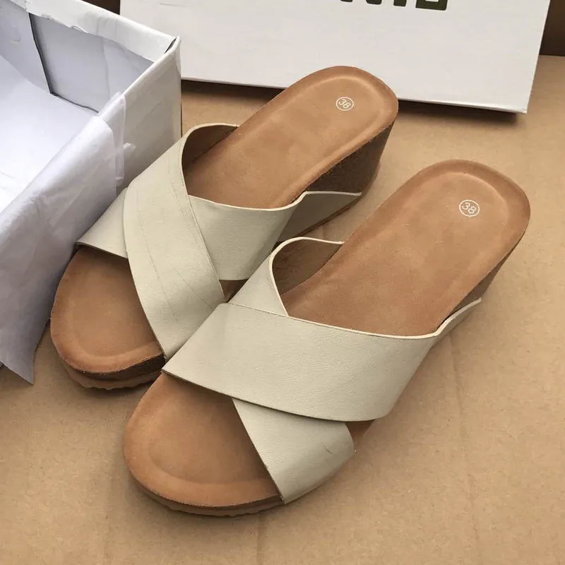 

Hot Sandals Women New Casual Slip-on Wedges Sandals Shoes Fashion Platform Female Sandals Shoes Summer Slippers Women Slides