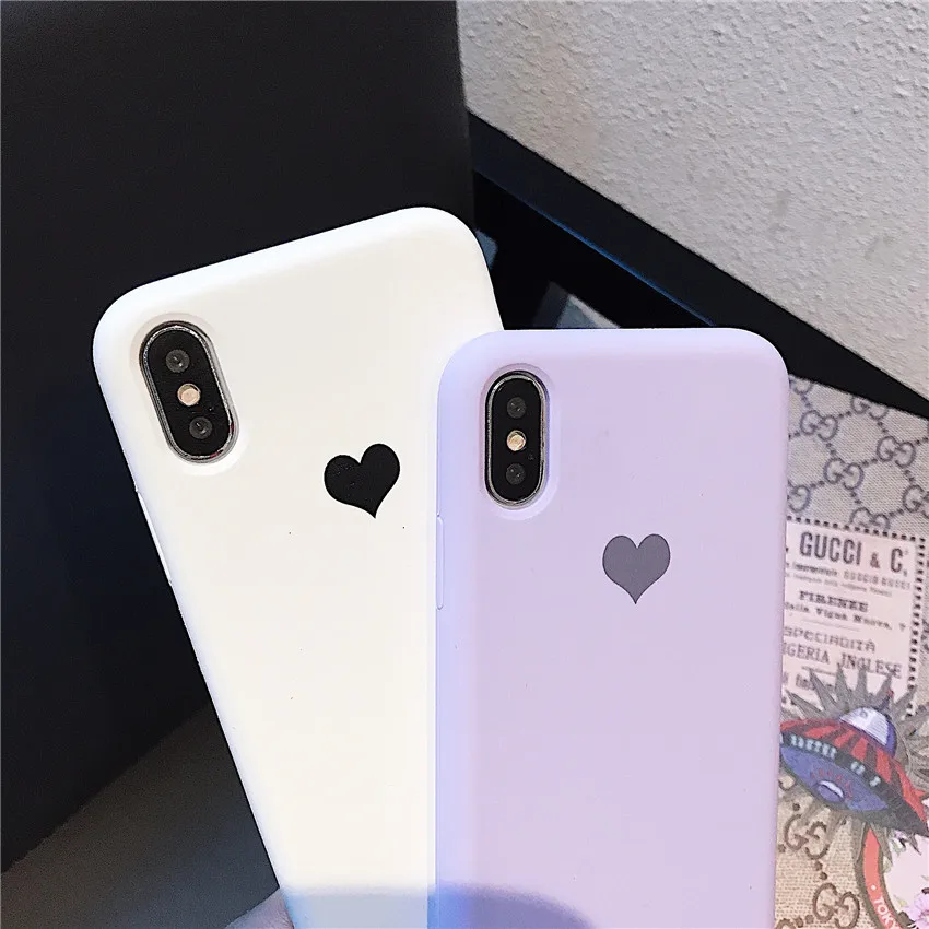 Карамельный цвет для iPhone 7 Чехол Love для iPhone 6 6s 7 8 11 Pro Plus X XS XR Xs Max силиконовый чехол для телефона мягкий ТПУ задняя крышка