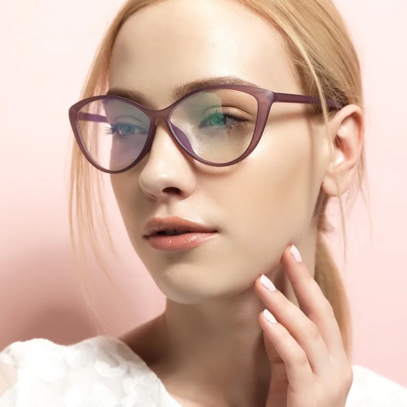 New Retro Fashion Women Cat Eye Eyeglasses Frames Clear Lens Vintage 