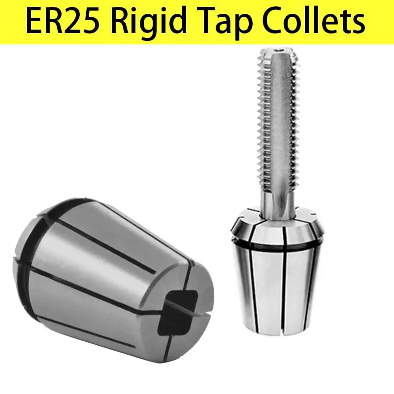 9 7 10 5.5 3.5 6 ER25 Floating Tap Collet With Tension metric 2.8 8 4.5
