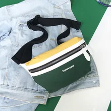 DAUNAVIA поясная сумка женская новая Холщовая Сумка для отдыха женская поясная сумка для девочек с буквенным принтом сумка на пояс Модная нагрудная сумка через плечо