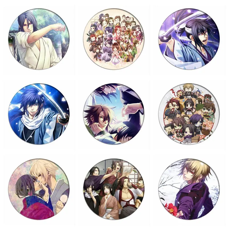 

1pcs Hakuouki Shinsengumi Kitan Cosplay Badge Yukimura Jiziru Brooch Cute Pins Collection bags Badges for Backpacks Clothes