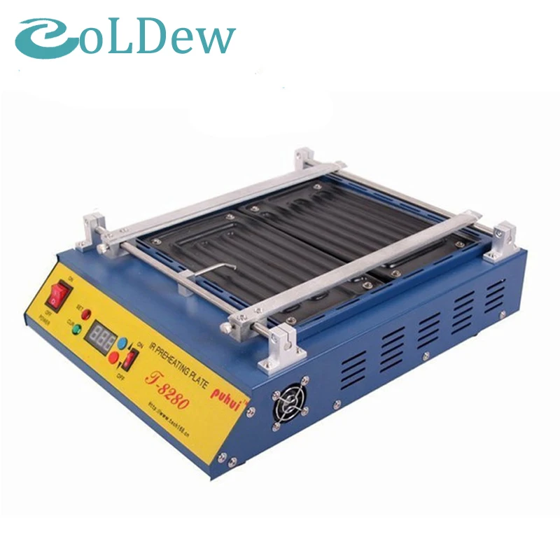 220V or 110V Puhui T8280 PCB Preheater IR Preheating Plate T-8280 IR-Preheating Oven 0-450degree Celsius