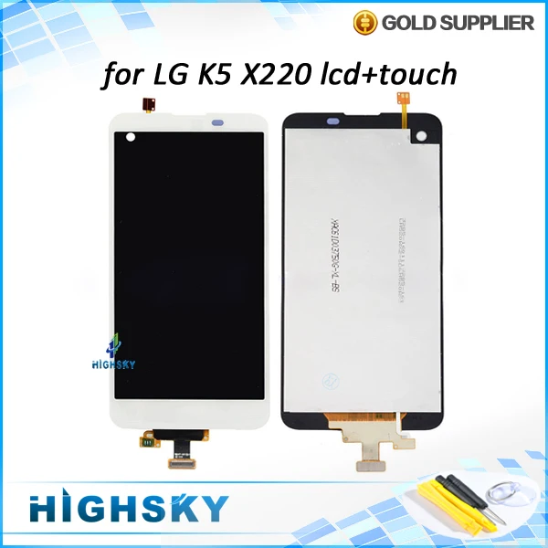 ФОТО For LG K5 X220 X220DS lcd display screen + touch panel digitizer glass assembly + tools replacement parts 1pcs free shipping 