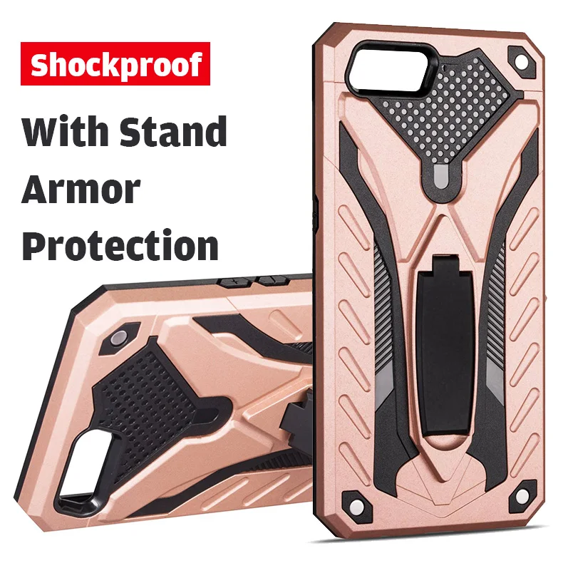 

Casing For OPPO Realme X Realme 3 Pro Shockproof Hybird TPU&PC Plastic Dual Armor Case For OPPO A1K C2 Protective Back Cover