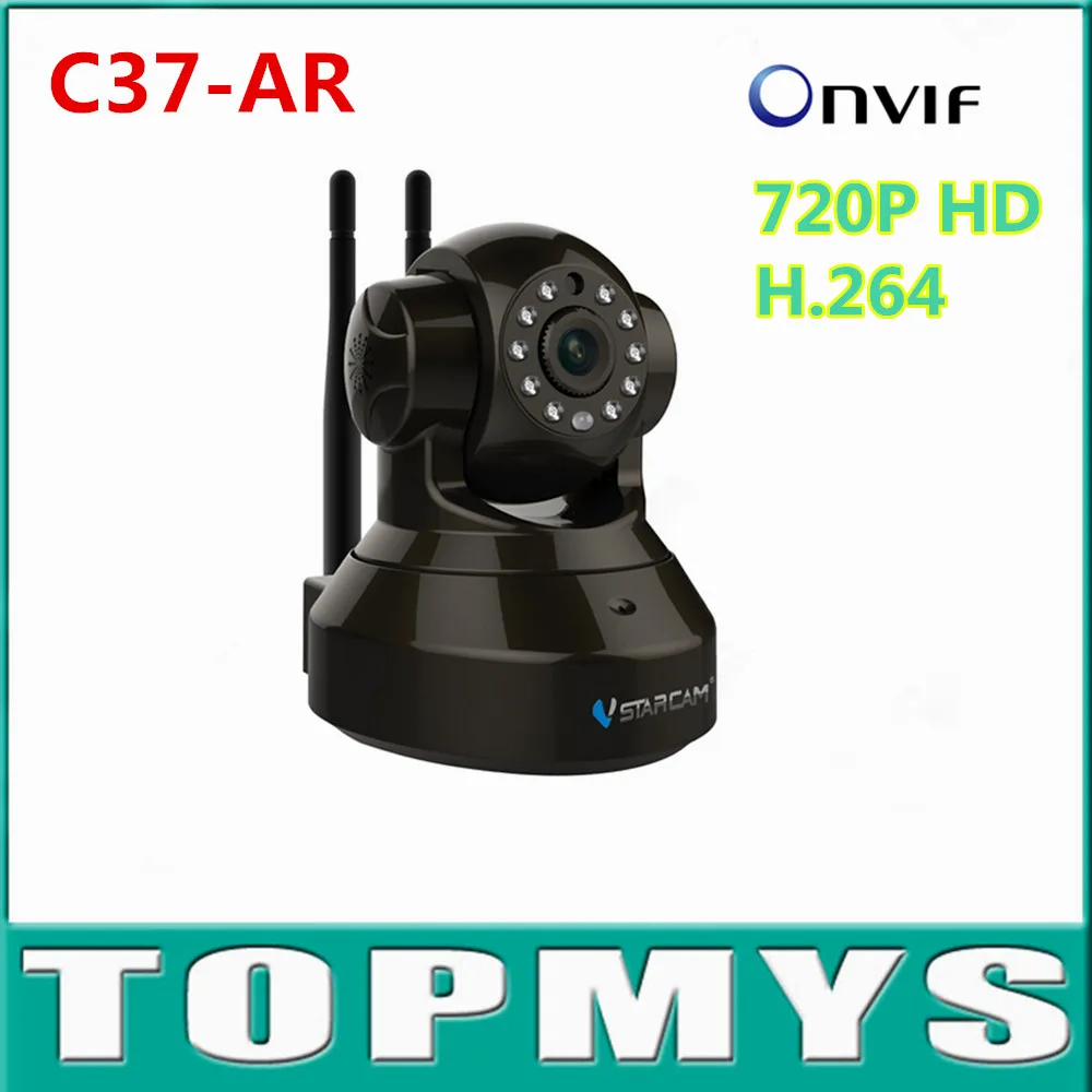 

VStarcam IP camera C37-AR 720P HD IR Mini Dome PT Alarm ip camera use for GAS/Door/PIR /Smoke Detector wireless Camera
