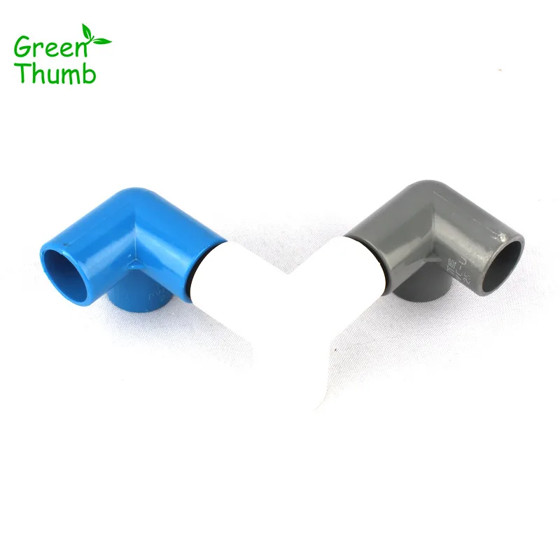 2pcs Dia 25mm PVC Three Ways Connector 90 Degree Tee Connectors for