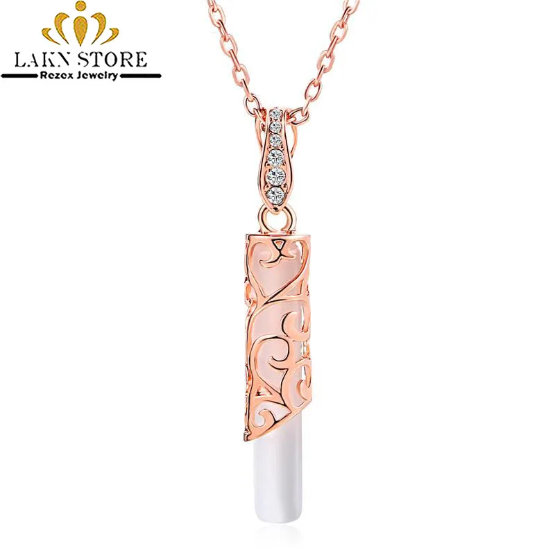 

collier femme Korean fashion jewerly White opal necklace pendant 925 silver filled cubic zirconia cz necklaces for women/men