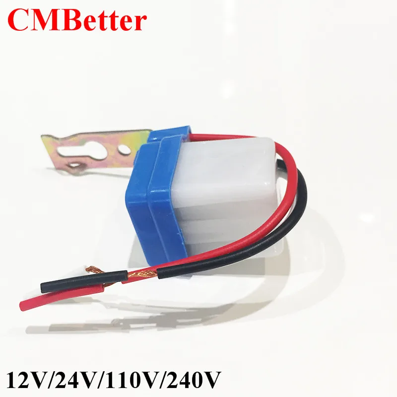 CMBetter  Sensor Switch Automatic Auto On Off 220V Photocell Street Light Switch DC AC 12V 50-60Hz 10A Photo Control Photoswitch (4)