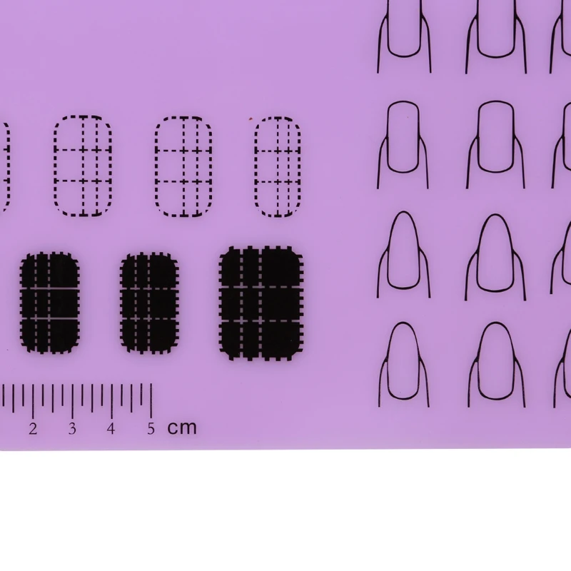 1 шт силиконовый коврик портативный коврик для ногтей штамповка для ногтей практичный Маникюр Инструмент для дизайна ногтей - Цвет: 28x21  style 2