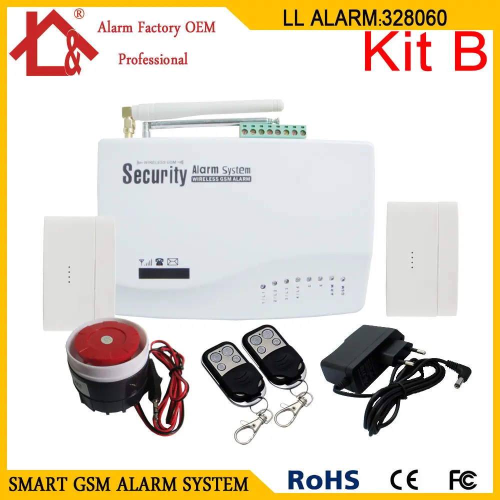 

Wireless GSM House Security Burglar Intruder Alarm System