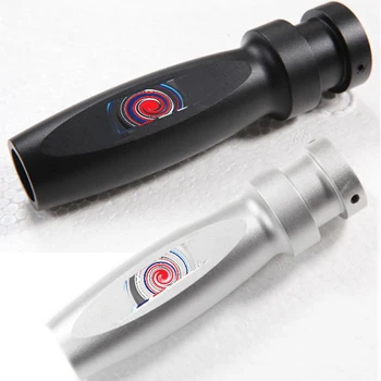 

1pcs Aluminum Brake handbrake Handle Silver Black Hand brake Badges Car Styling Emblem