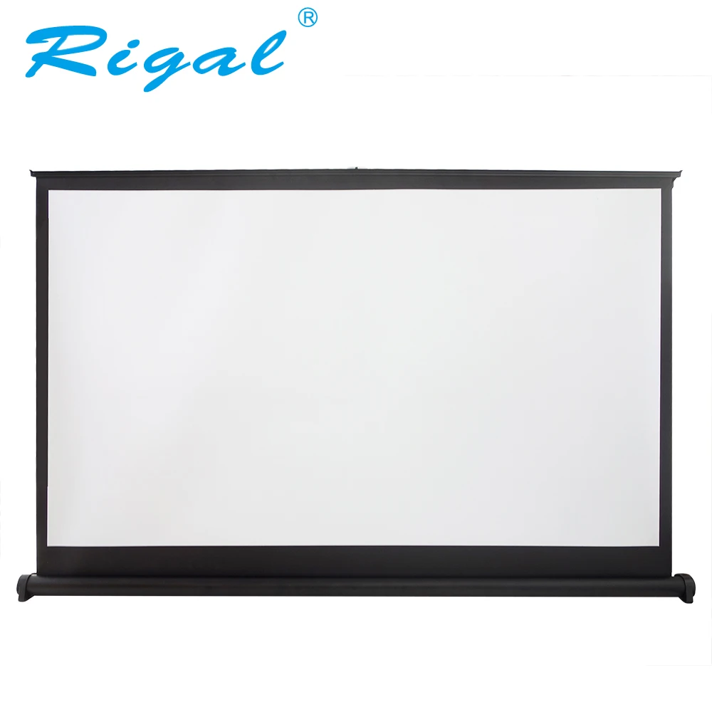 

Rigal Projector Screen 40 50 inch 16:9 Portable Matte White Projection Table Screen For Office Business Meeting Training