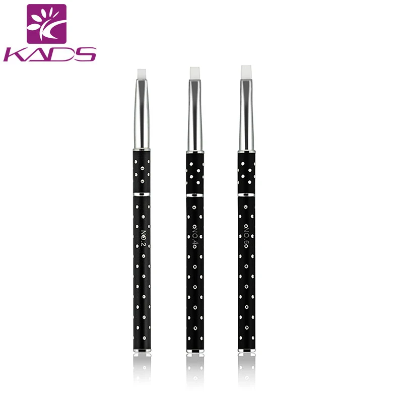 

KADS 3PCS/set Acrylic Nail Art Builder Hair Brush Drawing Pen Nail Brush Kit Painting Tools Nail Art uv gel brushes