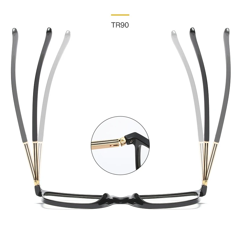 TR90 Ретро квадратные оправы для очков для мужчин и женщин Оптические ...