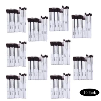 

10 Sets 10pcs Professional Makeup Brushes Set High Quality Makeup Tools Kit Premium Full Function Cosmetic Beauty Tool