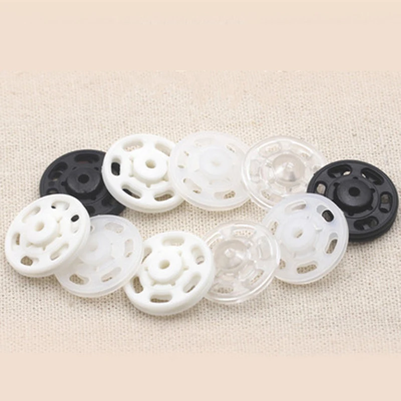 10pcs White button invisible transparent color of the mother button