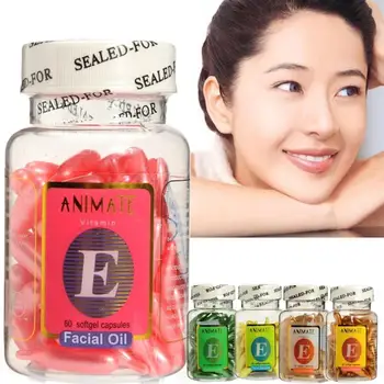

6 Types 70pcs Vitamin E Face Cream Capsule Whitening Cream Freckle Brighten Repair Ance Scar Hydrating Capsule Cream